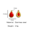 Jewelry Accessories Stainless Steel Inlaid With Natural Stone Round Pendant Earrings Bracelet Necklace Handmade Electroplated