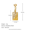 Jewelry Accessories Stainless Steel 18K Gold Plated Geometric Heart Pendant