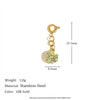 Jewelry Accessories Stainless Steel 18K Gold Plated Geometric Heart Pendant