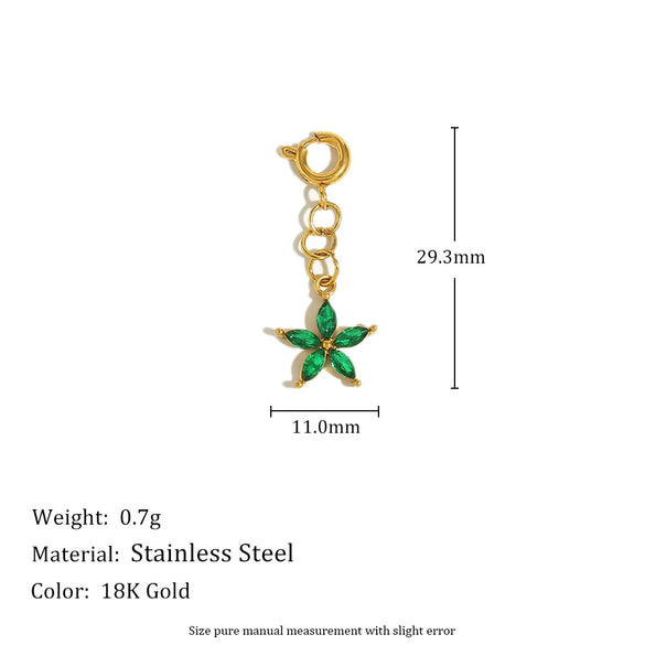 Jewelry Accessories Stainless Steel 18K Gold Plated Geometric Heart Pendant