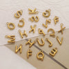 Jewelry Accessories Stainless Steel Letter Mini Ring Handmade With Electroplating