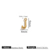 Jewelry Accessories Stainless Steel Letter Mini Ring Handmade With Electroplating
