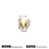 Jewelry Accessories Stainless Steel Letter Mini Ring Handmade With Electroplating