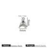 Jewelry Accessories Stainless Steel Letter Mini Ring Handmade With Electroplating