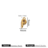Jewelry Accessories Stainless Steel Letter Mini Ring Handmade With Electroplating