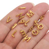 Jewelry Accessories Stainless Steel Letter Mini Ring Handmade With Electroplating