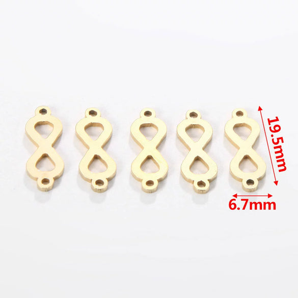 Jewelry Accessories Stainless Steel Letters Cut Out Handmade Vacuum Plating Sliding Pendant Natural Plant Flowers Style