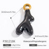 Jewelry Accessories Stainless Steel Moon Heart Earring Pendant With Oil Dripping And Colored Diamond Inlaid