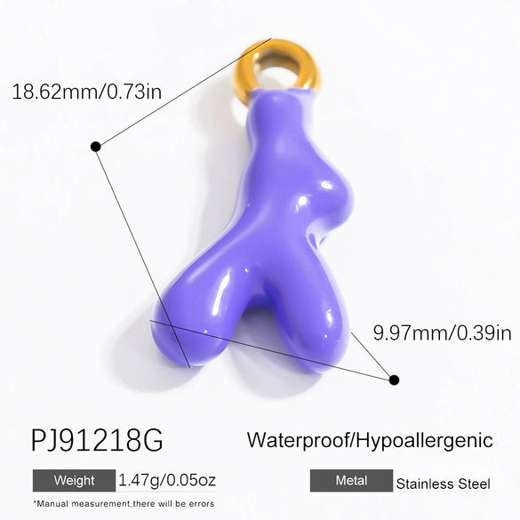 Jewelry Accessories Stainless Steel Moon Heart Earring Pendant With Oil Dripping And Colored Diamond Inlaid