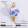 Jewelry Accessories Stainless Steel Moon Heart Earring Pendant With Oil Dripping And Colored Diamond Inlaid