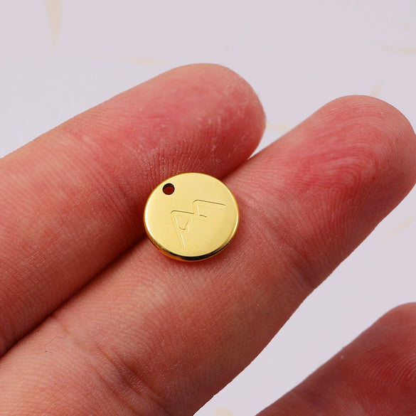 Jewelry Accessories Stainless Steel Mountain Symbol Pendant With Electroplating Corrosion Treatment