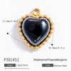 Jewelry Accessories Stainless Steel Natural Obsidian Pendant Necklace Bracelet French Retro Style With Totem Pattern Electroplating
