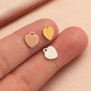 Jewelry Accessories Stainless Steel Peach Heart Pendant Fully Polished Electroplated
