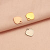 Jewelry Accessories Stainless Steel Peach Heart Pendant Fully Polished Electroplated