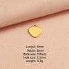 Jewelry Accessories Stainless Steel Peach Heart Pendant Fully Polished Electroplated