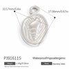 Jewelry Accessories Stainless Steel Pendant With Eyes Pattern Vacuum Electroplated
