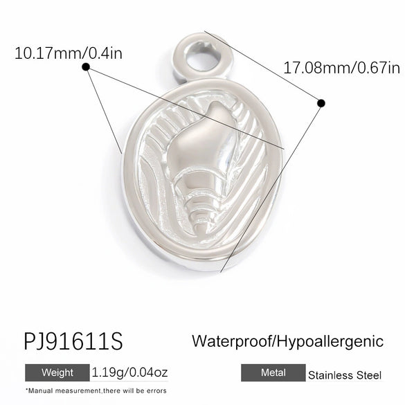 Jewelry Accessories Stainless Steel Pendant With Eyes Pattern Vacuum Electroplated
