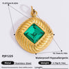 Jewelry Accessories Stainless Steel Pendant With Heart Butterfly Love Pattern And Dripping Oil Design