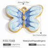 Jewelry Accessories Stainless Steel Pendant With Heart Butterfly Love Pattern And Dripping Oil Design