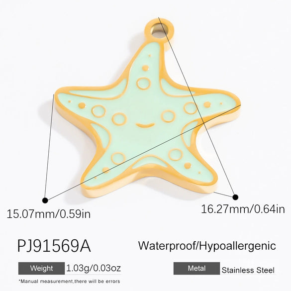 Jewelry Accessories Stainless Steel Pendant With Heart Butterfly Love Pattern And Dripping Oil Design