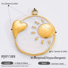 Jewelry Accessories Stainless Steel Pendant With Heart Butterfly Love Pattern And Dripping Oil Design