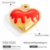 Jewelry Accessories Stainless Steel Pendant With Heart Butterfly Love Pattern And Dripping Oil Design