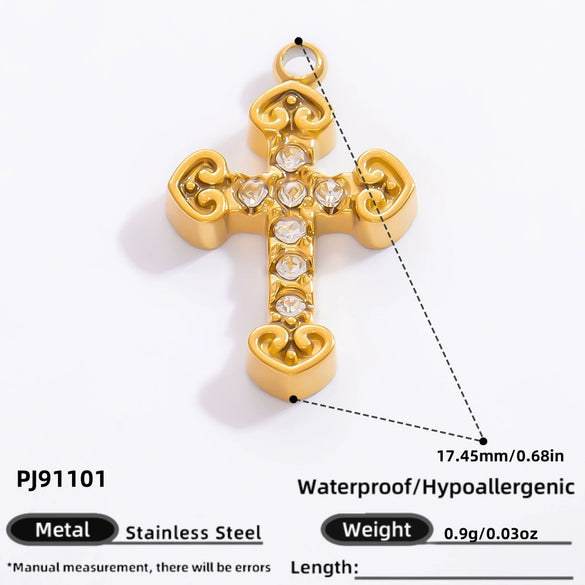 Jewelry Accessories Stainless Steel Pendant With Heart Butterfly Love Pattern And Dripping Oil Design