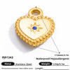 Jewelry Accessories Stainless Steel Pendant With Heart Butterfly Love Pattern And Dripping Oil Design