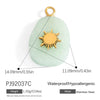Jewelry Accessories Stainless Steel Perfume Bottle Dropshaped Cat's Eye Stone Electroplated Pendant Necklace
