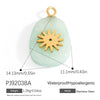 Jewelry Accessories Stainless Steel Perfume Bottle Dropshaped Cat's Eye Stone Electroplated Pendant Necklace