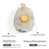 Jewelry Accessories Stainless Steel Perfume Bottle Dropshaped Cat's Eye Stone Electroplated Pendant Necklace