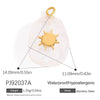 Jewelry Accessories Stainless Steel Perfume Bottle Dropshaped Cat's Eye Stone Electroplated Pendant Necklace