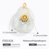 Jewelry Accessories Stainless Steel Perfume Bottle Dropshaped Cat's Eye Stone Electroplated Pendant Necklace