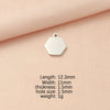 Jewelry Accessories Stainless Steel Polygon Pendant Electroplating Fashion Geometric