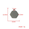 Jewelry Accessories Stainless Steel Polygon Pendant Electroplating Fashion Geometric