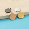 Jewelry Accessories Stainless Steel Polygon Pendant Electroplating Fashion Geometric