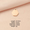 Jewelry Accessories Stainless Steel Polygon Pendant Electroplating Fashion Geometric