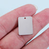Jewelry Accessories Stainless Steel Rectangular Square Pendant Mirror Polished