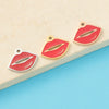 Jewelry Accessories Stainless Steel Red Lips Single Hole Hollow Pendant Fine Polishing Fashion