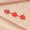 Jewelry Accessories Stainless Steel Red Lips Single Hole Hollow Pendant Fine Polishing Fashion
