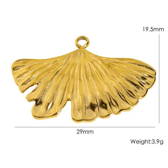 Jewelry Accessories Stainless Steel Retro Simple Geometric Electroplating White Shellfish Natural Stone Zircon Necklace Pendant
