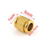 Jewelry Accessories Stainless Steel Round Bead Electroplated Drilling Bead Bracelet
