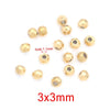 Jewelry Accessories Stainless Steel Round Beads Titanium Steel Arc Beads Vacuum Gold Plated