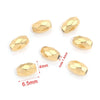 Jewelry Accessories Stainless Steel Round Beads Titanium Steel Arc Beads Vacuum Gold Plated