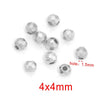 Jewelry Accessories Stainless Steel Round Beads Titanium Steel Arc Beads Vacuum Gold Plated