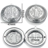 Jewelry Accessories Stainless Steel Round Photo Box Pendant Vintage Embossed Pattern 18K Electroplated