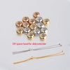 Jewelry Accessories Stainless Steel Rubber Ring Positioning Beads Smooth Geometric Electroplated Bracelet Diy