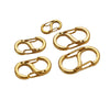 Jewelry Accessories Stainless Steel S Shaped Connecting Buckle For Bracelet Necklace Vacuum Plated Electroplated