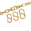 Jewelry Accessories Stainless Steel S Shaped Connecting Buckle For Bracelet Necklace Vacuum Plated Electroplated
