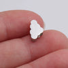 Jewelry Accessories Stainless Steel Spot Mirror Small Hole Beads Cloud Pendant Polishing Figure